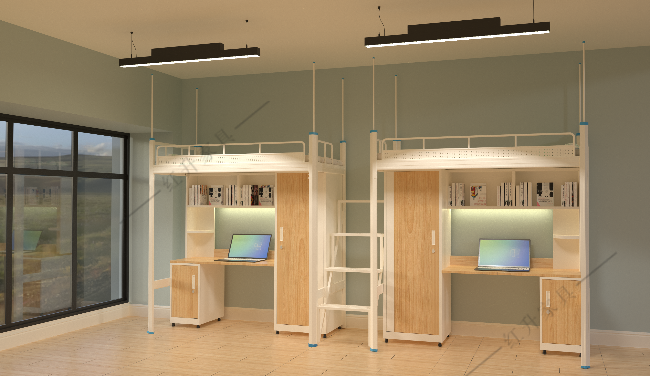 阳江组合公寓床淡淡的颜色,浓浓的温馨